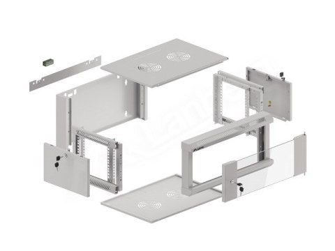 LANBERG SZAFA WISZĄCA 19" 4U 570X450 SZYBKI MONTAŻ (SZARA, FLAT PACK) WFFA-5404-10S LANBERG SZAFA WISZĄCA 19" 4U 570X450 SZYBKI MONTAŻ (SZARA, FLAT PACK) WFFA-5404-10S