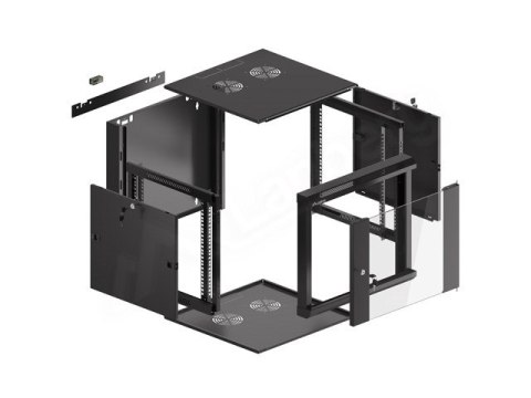 LANBERG SZAFA WISZĄCA 19" 9U 570X600 SZYBKI MONTAŻ (CZARNA, FLAT PACK) WFFA-5609-10B LANBERG SZAFA WISZĄCA 19" 9U 570X600 SZYBKI MONTAŻ (CZARNA, FLAT PACK) WFFA-5609-10B