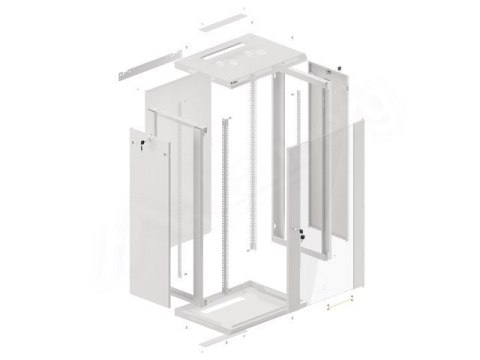 Szafa rack Lanberg WF01-6422-10S (22U; 1080mm / 600mm / 450 mm; wisząca; Szklane; 19''; kolor szary) Szafa rack Lanberg WF01-6422-10S (22U; 1080mm / 600mm / 450 mm; wisząca; Szklane; 19''; kolor szary)