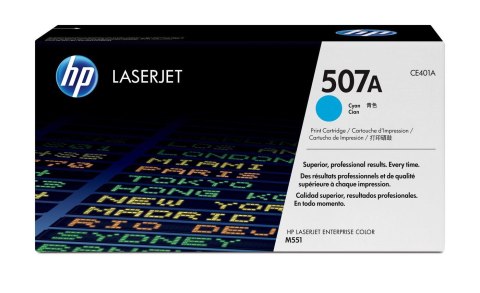 HP 507A - błękitny - oryginalny - LaserJet - HP 507A - błękitny - oryginalny - LaserJet -