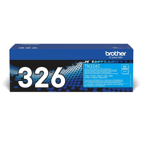 TN-326C TONER CARTRIDGE CYAN/F/ HL-L8250CDN 3500PGS TN-326C TONER CARTRIDGE CYAN/F/ HL-L8250CDN 3500PGS