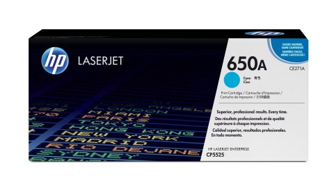 HP 650A - błękitny - oryginalny - LaserJet - HP 650A - błękitny - oryginalny - LaserJet -