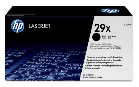 Kaseta z tonerem HP - C4129X - No.29X - czarny - 10.000 stron Kaseta z tonerem HP - C4129X - No.29X - czarny - 10.000 stron