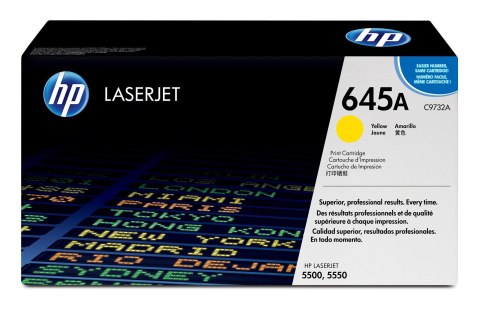 Kaseta z tonerem HP - C9732A - No.645A - żółty - 12.000stron Kaseta z tonerem HP - C9732A - No.645A - żółty - 12.000stron