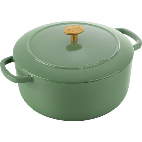 Garnek żeliwny okrągły Ballarini Bellamonte - Zielony, 5.5 ltr Garnek żeliwny okrągły Ballarini Bellamonte - Zielony, 5.5 ltr