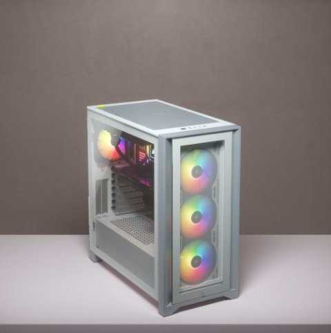 Korsarz | Obudowa Mid-Tower ATX ze szkła hartowanego | iCUE 4000X RGB | Szyba boczna | Wieża środkowa | Biały | Zasilacz w zesta Korsarz | Obudowa Mid-Tower ATX ze szkła hartowanego | iCUE 4000X RGB | Szyba boczna | Wieża środkowa | Biały | Zasilacz w zesta
