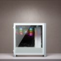 Korsarz | Obudowa Mid-Tower ATX ze szkła hartowanego | iCUE 4000X RGB | Szyba boczna | Wieża środkowa | Biały | Zasilacz w zesta