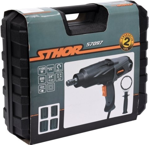 STHOR KLUCZ UDAROWY 1100W 3/4" 800Nm 57097 STHOR KLUCZ UDAROWY 1100W 3/4" 800Nm 57097
