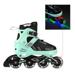 Łyżworolki NILS Extreme NA11230A zielone LED rozm. XL (43-45)