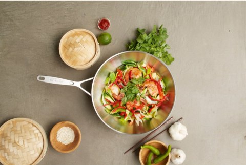 Wok stalowy Demeyere Industry 5 - 30 cm Wok stalowy Demeyere Industry 5 - 30 cm