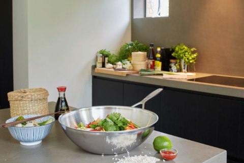 Wok stalowy Demeyere Industry 5 - 30 cm Wok stalowy Demeyere Industry 5 - 30 cm