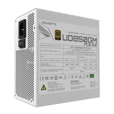 Zasilacz Gigabyte GP-UD850GM PG5W 850W 80+ Gold Zasilacz Gigabyte GP-UD850GM PG5W 850W 80+ Gold