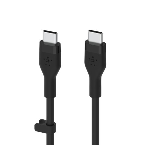 BELKIN KABEL USB-C - USB-C 2.0 SILICONE 2M CZARNY BELKIN KABEL USB-C - USB-C 2.0 SILICONE 2M CZARNY