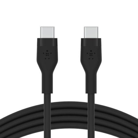 BELKIN KABEL USB-C - USB-C 2.0 SILICONE 2M CZARNY BELKIN KABEL USB-C - USB-C 2.0 SILICONE 2M CZARNY