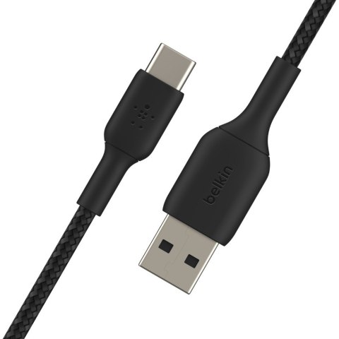 BELKIN KABEL USB USB- C - USB-A, OPLOT 2M, CZARNY BELKIN KABEL USB USB- C - USB-A, OPLOT 2M, CZARNY
