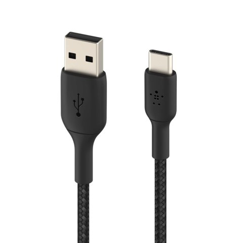 BELKIN KABEL USB USB- C - USB-A, OPLOT 2M, CZARNY BELKIN KABEL USB USB- C - USB-A, OPLOT 2M, CZARNY