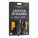 Lampka rowerowa z klaksonem HORNIT Mini BLACK-BLACK 5353BLBL