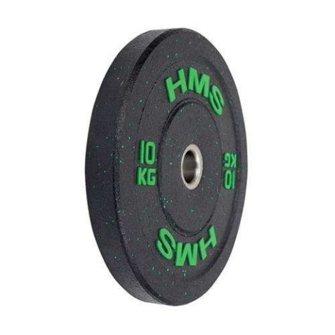 Talerz olimpijski Bumper 10 kg Zielony HMS HTBR10 Talerz olimpijski Bumper 10 kg Zielony HMS HTBR10