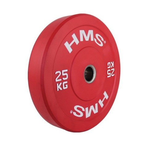 Talerz olimpijski Bumper 25 kg Czerwony HMS CBR25 Talerz olimpijski Bumper 25 kg Czerwony HMS CBR25