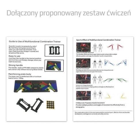 Wielofunkcyjna deska do pompek HMS PU10 czarna Wielofunkcyjna deska do pompek HMS PU10 czarna