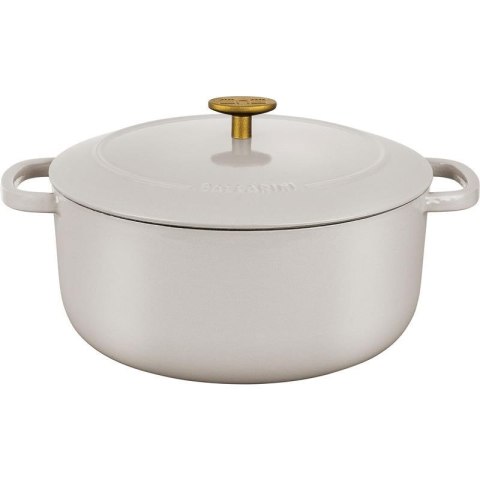 Garnek żeliwny okrągły Ballarini Bellamonte - 5.5 ltr, Kość słoniowa Garnek żeliwny okrągły Ballarini Bellamonte - 5.5 ltr, Kość słoniowa