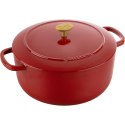 Garnek żeliwny okrągły Ballarini Bellamonte - Czerwony, 5.5 ltr