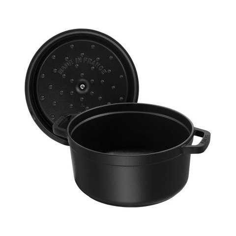 Garnek żeliwny okrągły Staub - 5.2 ltr, Czarny Garnek żeliwny okrągły Staub - 5.2 ltr, Czarny