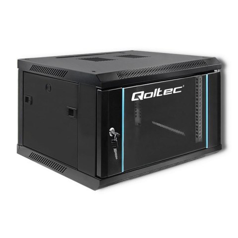 Qoltec Szafa RACK 19" | 6U | 600 x 370 x 600 | Czarna | Wisząca Qoltec Szafa RACK 19" | 6U | 600 x 370 x 600 | Czarna | Wisząca
