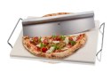 Zestaw: nóż do pizzy + kamień ze stojakiem kwadratowy DARIOSO