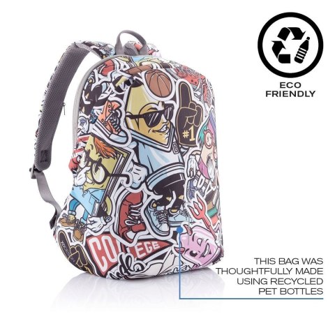 XD DESIGN PLECAK ANTYKRADZIEŻOWY BOBBY SOFT GRAFITTI P/N: P705.868 XD DESIGN PLECAK ANTYKRADZIEŻOWY BOBBY SOFT GRAFITTI P/N: P705.868