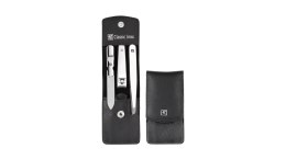Zestaw podróżny Zwilling Classic Inox - czarne, skórzane etui, 3 elementy - Czarny