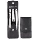 Zestaw podróżny Zwilling Classic Inox - czarne, skórzane etui, 3 elementy - Czarny
