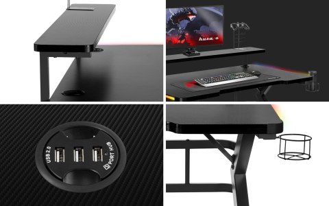 Biurko gamingowe Huzaro Hero 5.0 RGB Biurko gamingowe Huzaro Hero 5.0 RGB