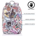 XD DESIGN PLECAK ANTYKRADZIEŻOWY BOBBY SOFT GRAFITTI P/N: P705.868