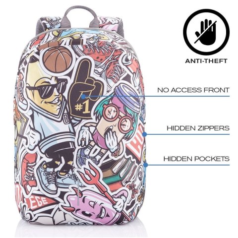 XD DESIGN PLECAK ANTYKRADZIEŻOWY BOBBY SOFT GRAFITTI P/N: P705.868 XD DESIGN PLECAK ANTYKRADZIEŻOWY BOBBY SOFT GRAFITTI P/N: P705.868