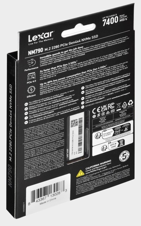Dysk SSD Lexar NM790 1TB M.2 PCIe NVMe Dysk SSD Lexar NM790 1TB M.2 PCIe NVMe