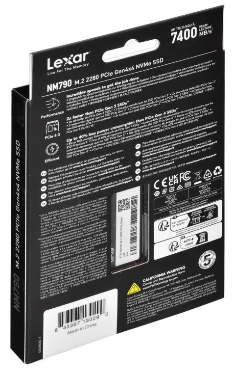 Dysk SSD Lexar NM790 2TB M.2 PCIe NVMe Dysk SSD Lexar NM790 2TB M.2 PCIe NVMe