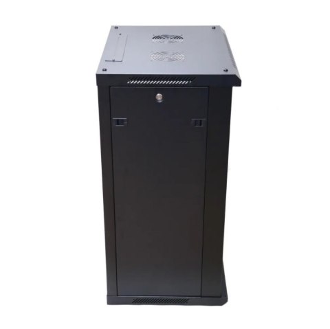 Extralink-szafa wisz 19" 18U 600mm d.szklane czarna Extralink-szafa wisz 19" 18U 600mm d.szklane czarna