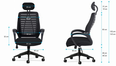 Fotel biurowy MA-Manager 2.1 Black Fotel biurowy MA-Manager 2.1 Black
