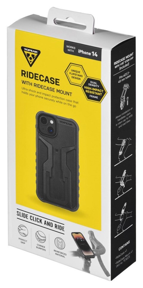 Etui na telefon Topeak RideCase iPhone 14, Black/ Gray Etui na telefon Topeak RideCase iPhone 14, Black/ Gray