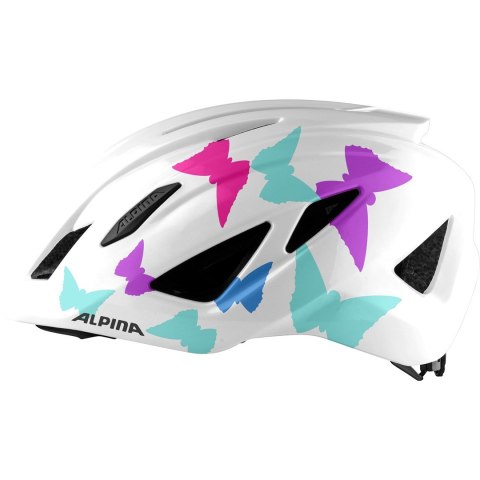 Kask rowerowy ALPINA PICO biel perłowa motyle połysk 50-55 new 2021 Kask rowerowy ALPINA PICO biel perłowa motyle połysk 50-55 new 2021