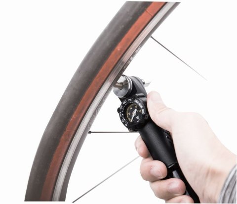 Pompka ręczna TOPEAK Roadie DA G, dual action, manometr Pompka ręczna TOPEAK Roadie DA G, dual action, manometr