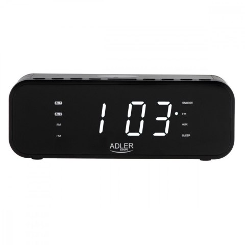 Radiobudzik ADLER AD 1192b czarny Radiobudzik ADLER AD 1192b czarny