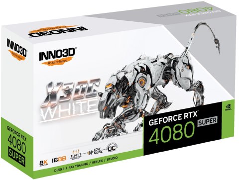 Karta graficzna INNO3D GeForce RTX 4080 SUPER X3 OC WHITE Karta graficzna INNO3D GeForce RTX 4080 SUPER X3 OC WHITE