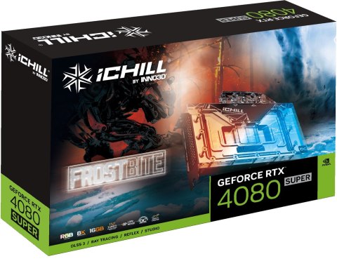 Karta graficzna INNO3D GeForce RTX 4080 SUPER ICHILL FROSTBITE Karta graficzna INNO3D GeForce RTX 4080 SUPER ICHILL FROSTBITE