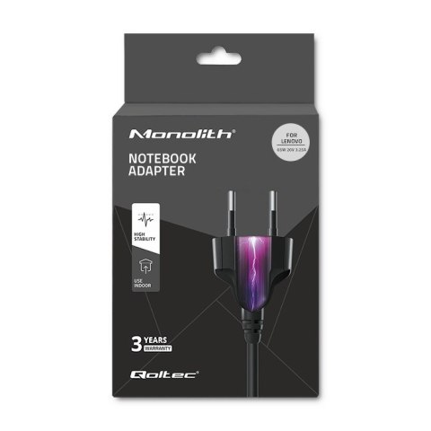 Zasilacz Qoltec 50053.65W.LEN do notebooka Lenovo (20 V; 3,25 A; 65W; Slim Tip ) Zasilacz Qoltec 50053.65W.LEN do notebooka Lenovo (20 V; 3,25 A; 65W; Slim Tip )