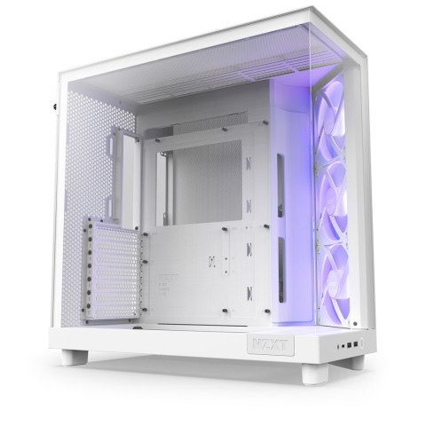 NZXT H6 Flow RGB Midi-Tower - Biały NZXT H6 Flow RGB Midi-Tower - Biały