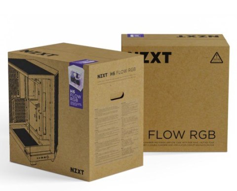 NZXT H6 Flow RGB Midi-Tower - Biały NZXT H6 Flow RGB Midi-Tower - Biały