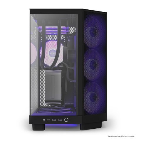 NZXT H6 Flow RGB Midi-Tower - Czarny NZXT H6 Flow RGB Midi-Tower - Czarny