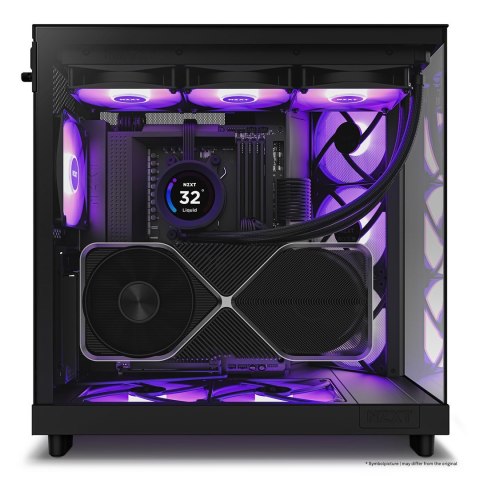 NZXT H6 Flow RGB Midi-Tower - Czarny NZXT H6 Flow RGB Midi-Tower - Czarny